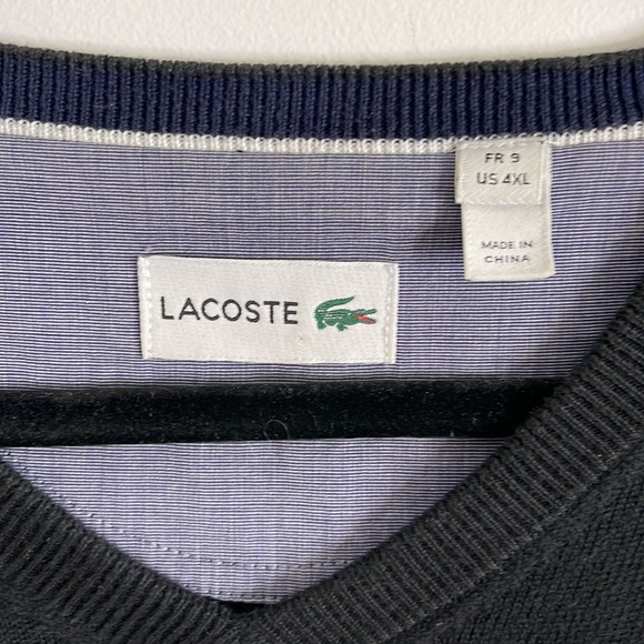 LONGS’EEVE VNECK LACOSTE FOR MEN - Picture 3 of 4